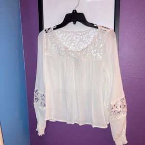 White Lacey blouse